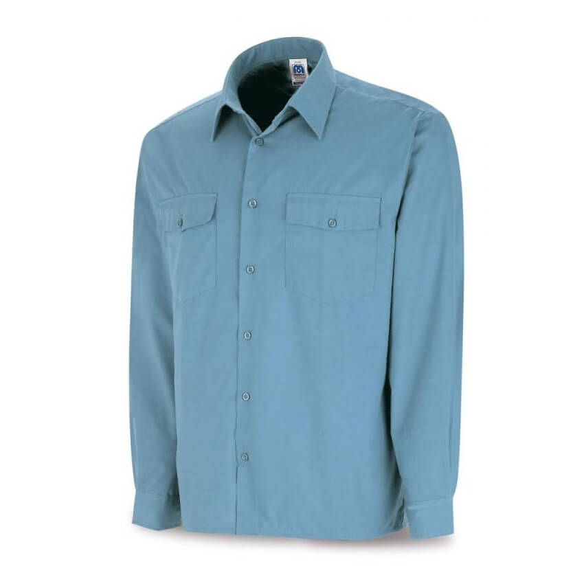 Camisa manga larga tergal azul celeste 388-CCML - Referencia 388CMLAC